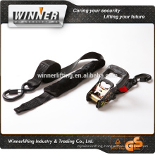 27mm Breaking Load Rubber Handle Ratcheting Straps with Webbing Cover